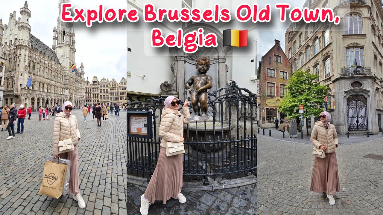 BRUSSELS VLOG 🇧🇪 Day 2 : Brussels Old Town, Manneken Pis, Cobain Belgian Waffle & Belgian Fries
