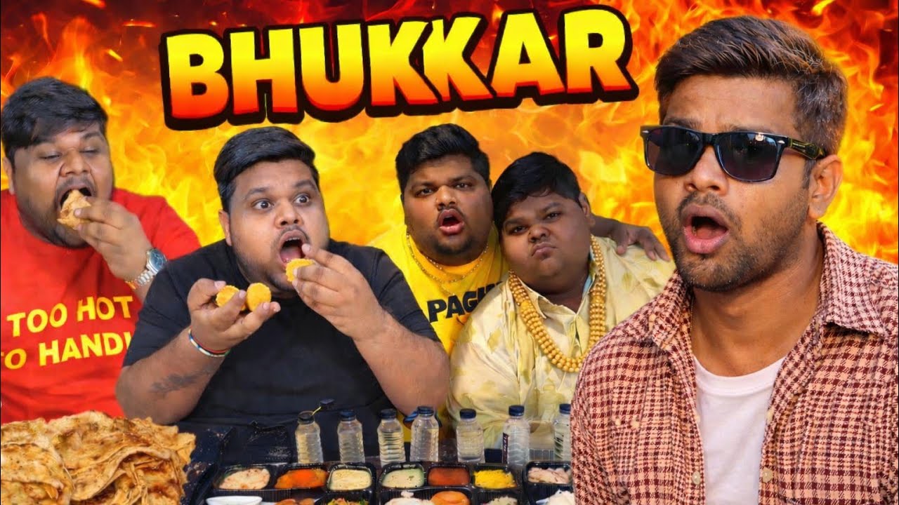 Akele Hi Itna Khana Kha Gaya 😱 | Asli BHUKKAR 😂|Manish Kushwaha|@Thugesh @CarryMinati @DhiruMonchikk