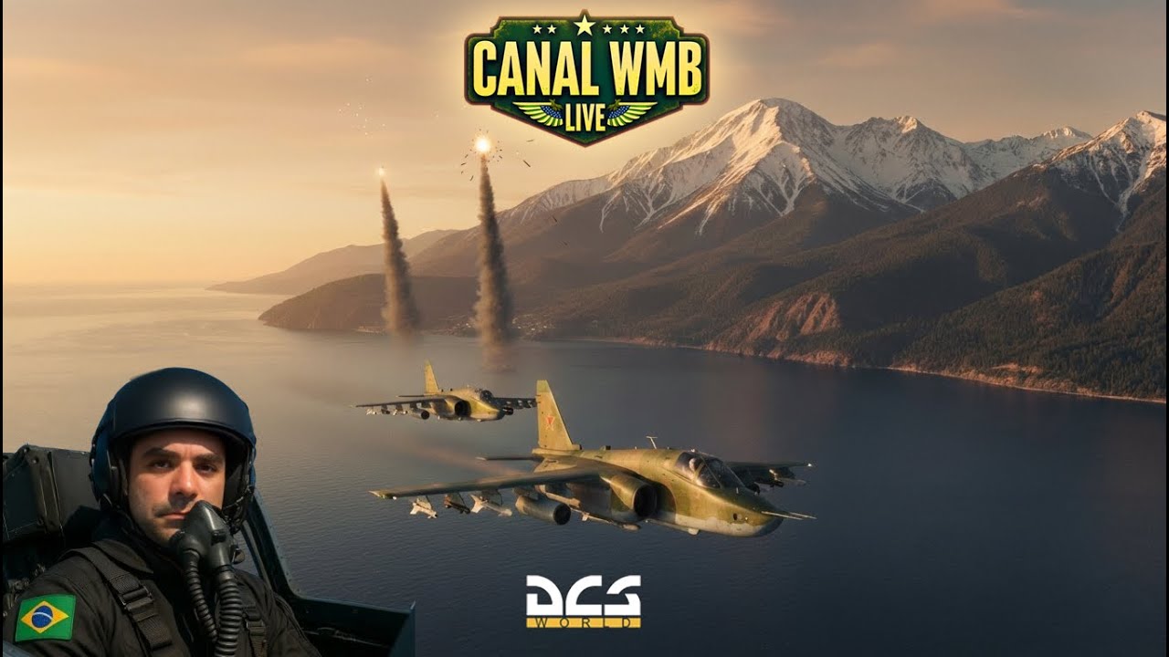 SU-25T NO TOP GRAMA: Caçando Maçã ou levando SAM na cara? 🤣 - DCS | LIVE