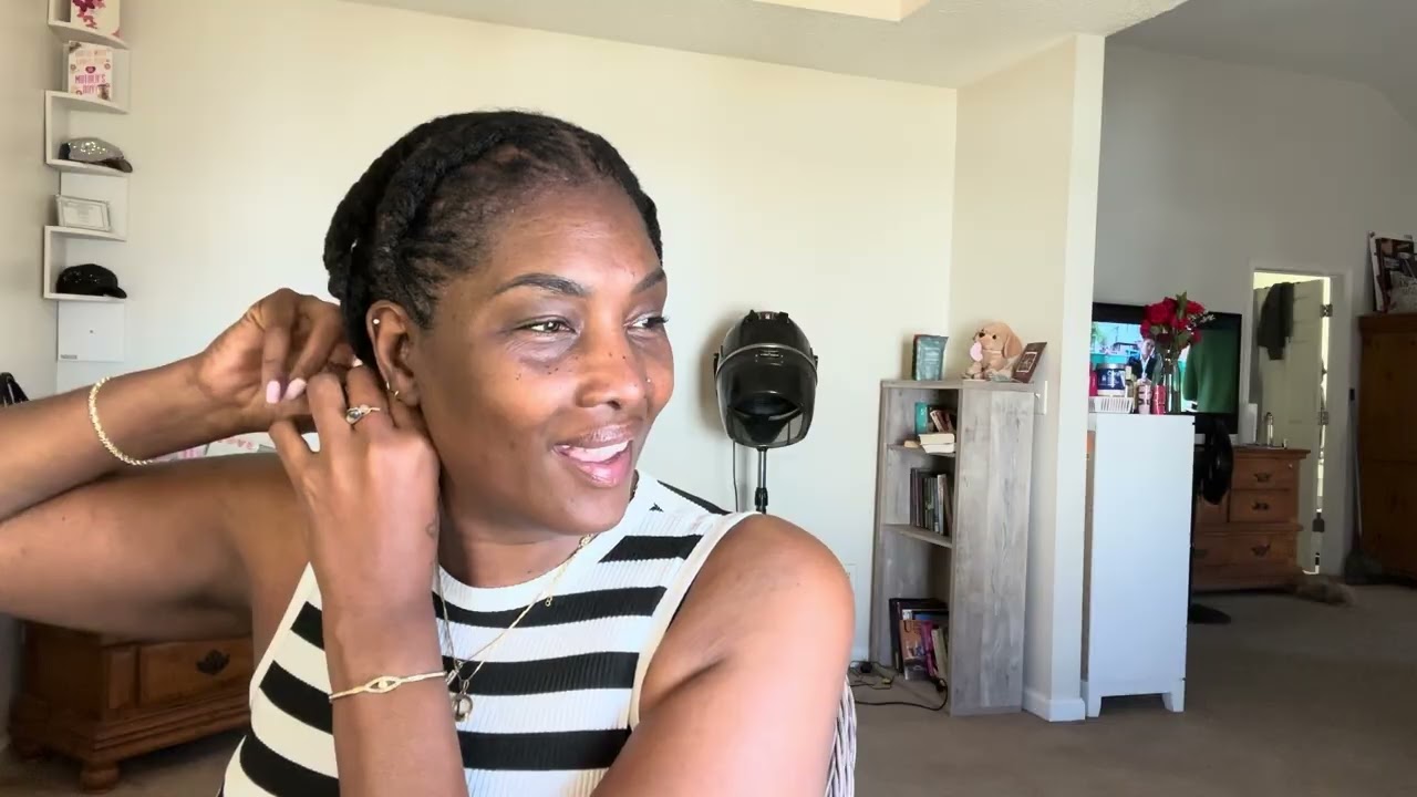 Rosemary oil hair growth update #sisterlocks #hairgrowthjourney #healthyhairjourney 