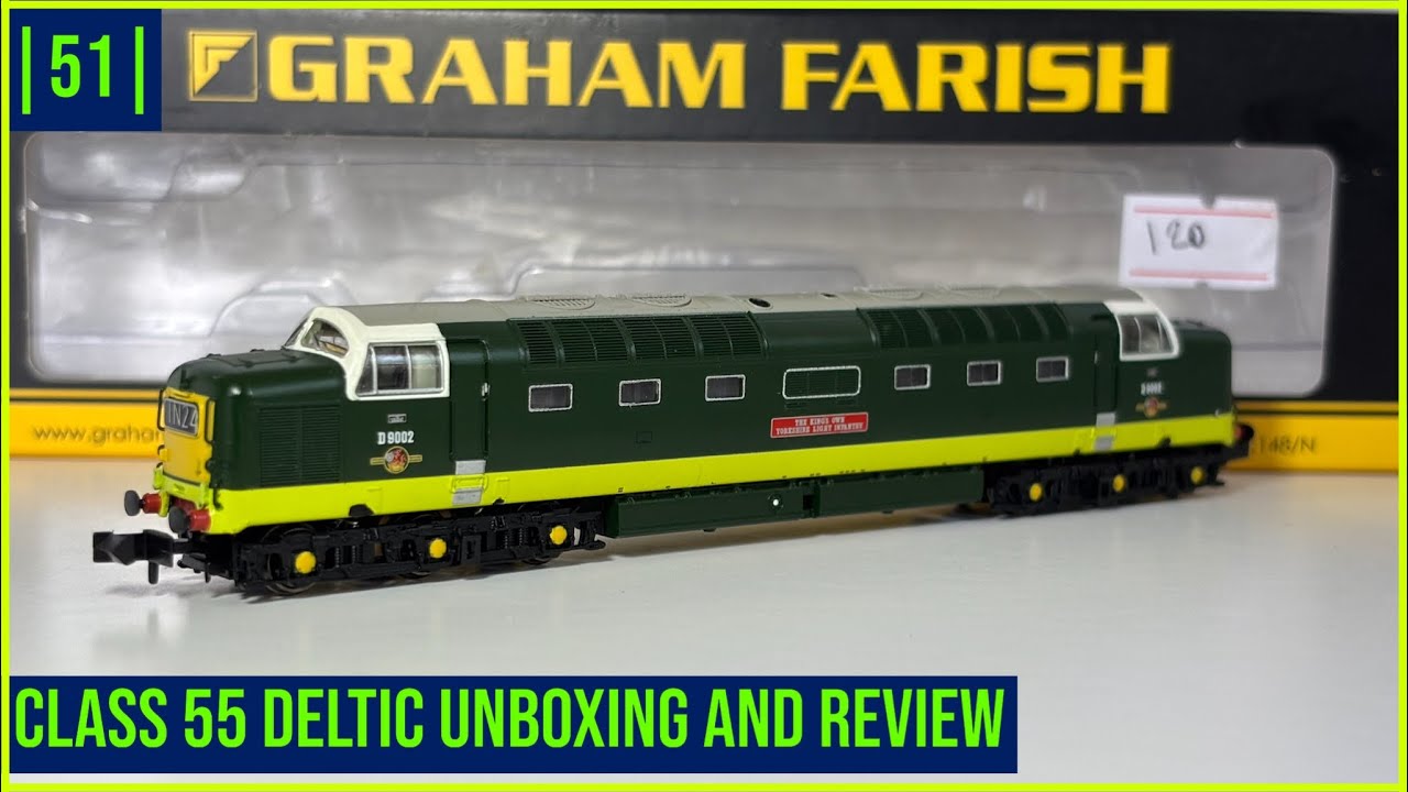 Распаковка и обзор модели Deltic Class 55 | 51 | Модель железной дороги Austin Valley N Gauge