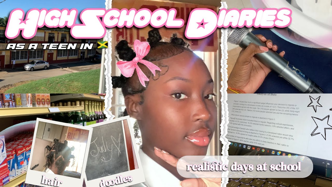 highschool diaries as a teen in 🇯🇲| ep 001| classes, new hair, packages, EOJ signup, awards + more