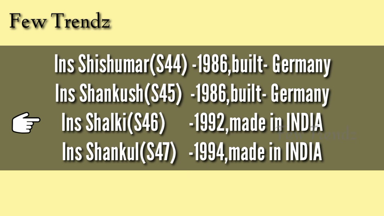 INS SHALKI | First submarine built in INDIA | Shishumar-class |
