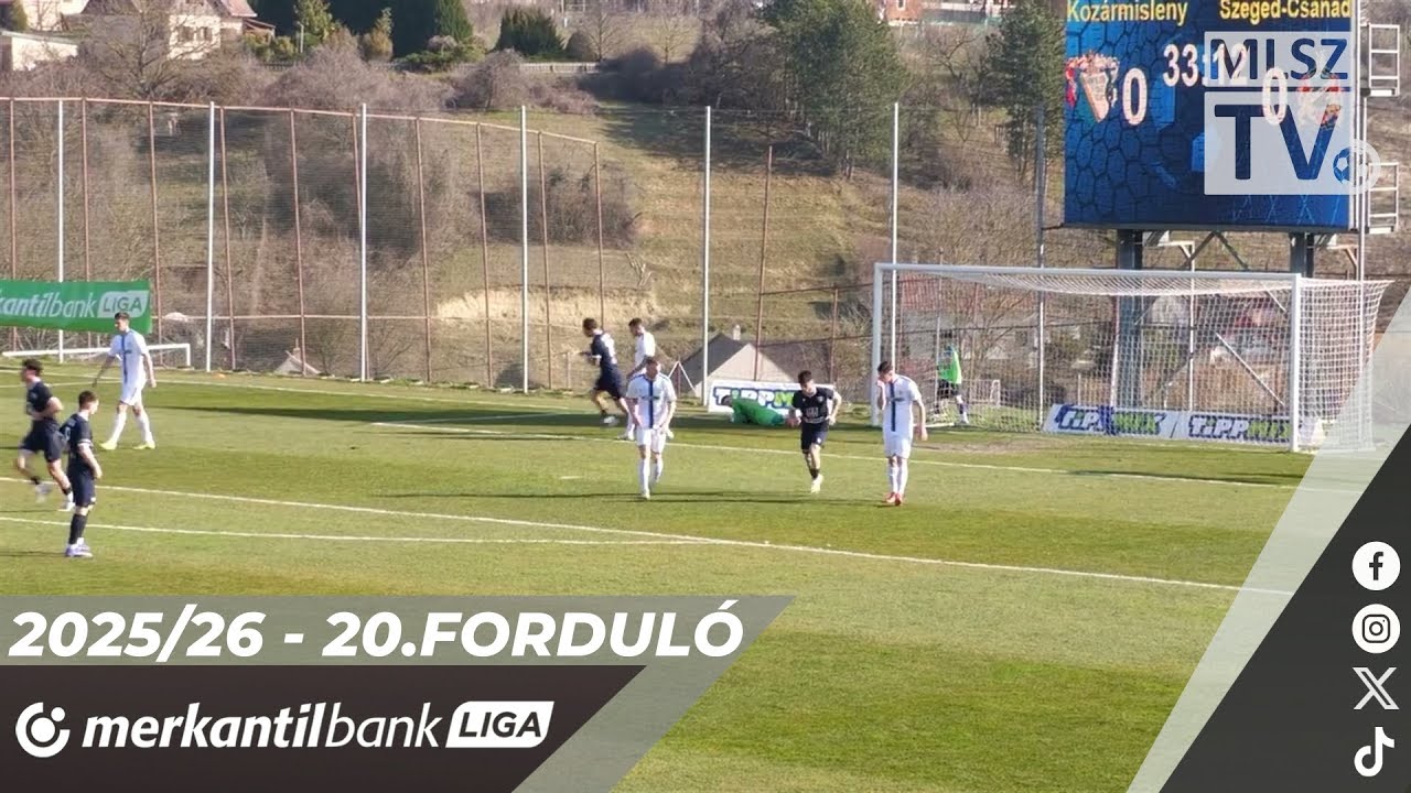 HR-Rent Kozármisleny - Szeged-Csanád Grosics A.| 2-1 (1-0) | Merkantil Bank Liga NB II. |20. forduló