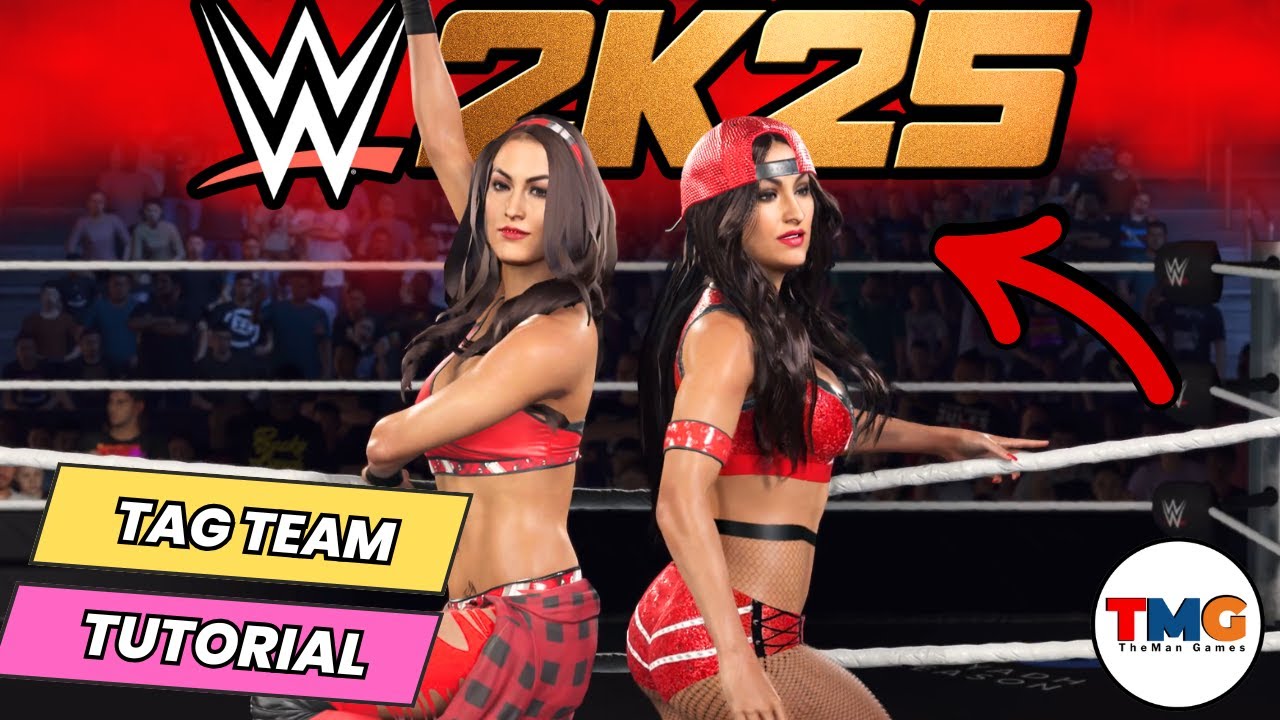 WWE 2K25: Бри и Никки Белла, сёстры Белла! Учебное пособие по командным боям.