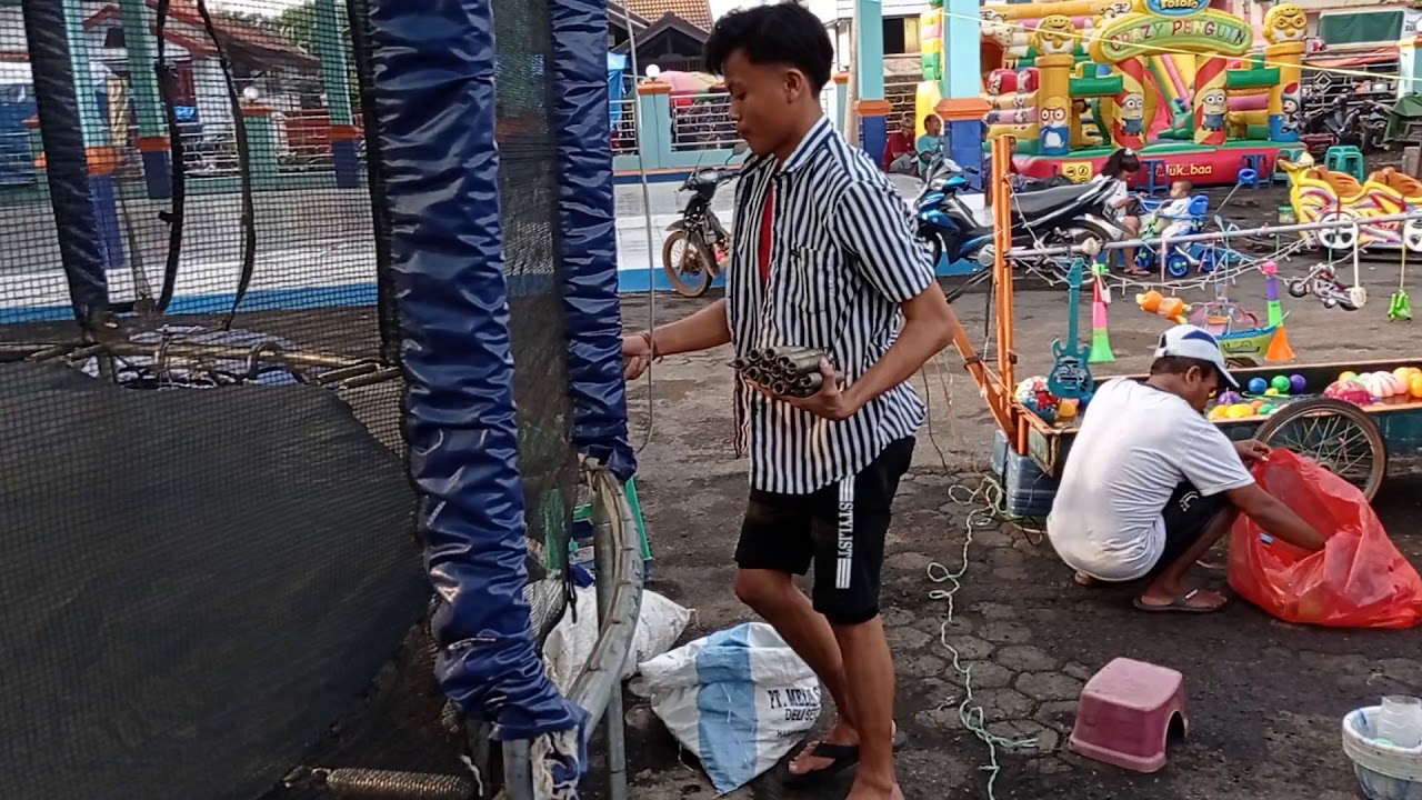 Cara cepat pemasangan matras trampolin