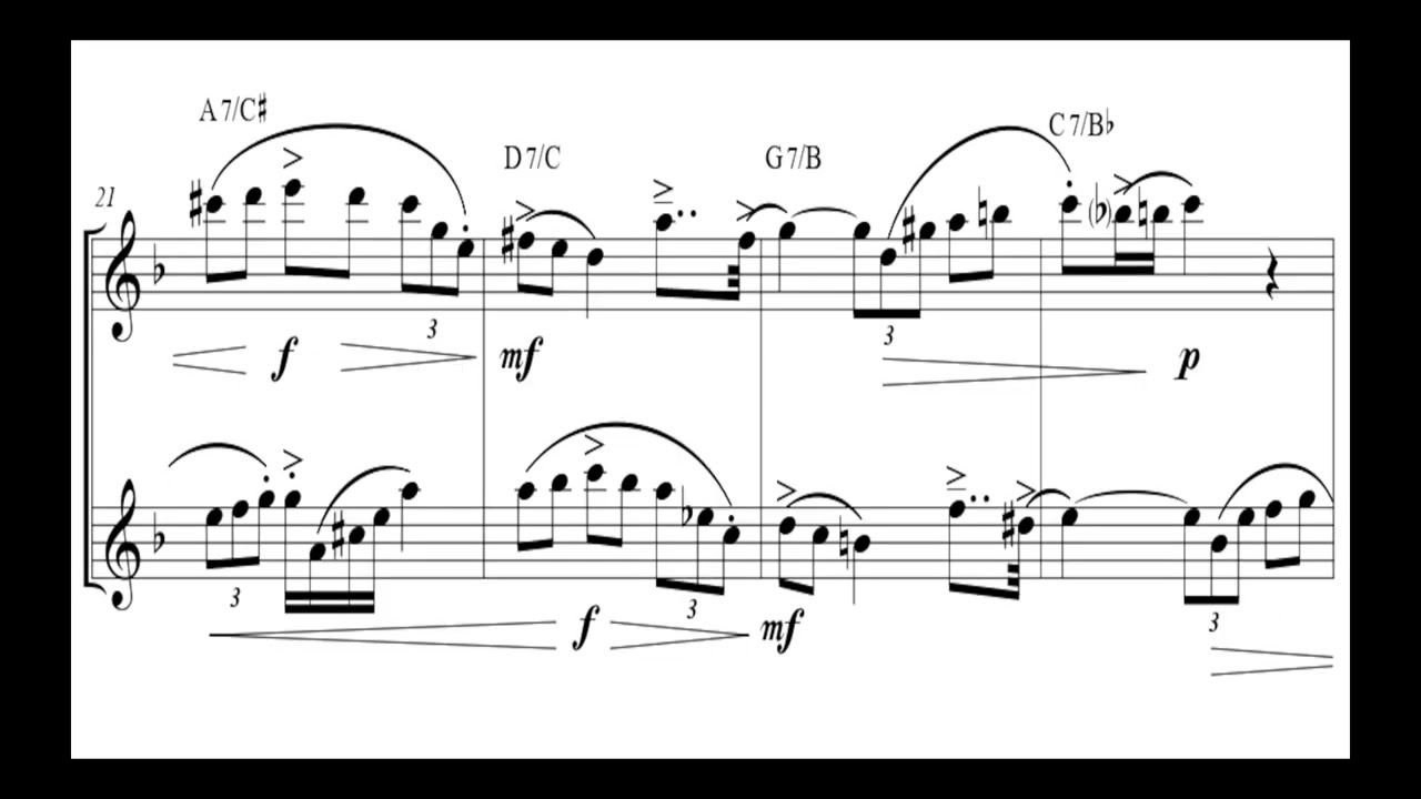 Cristiano Vecchi - Jazz Canon 6 for Flute Duo - Sheet Music
