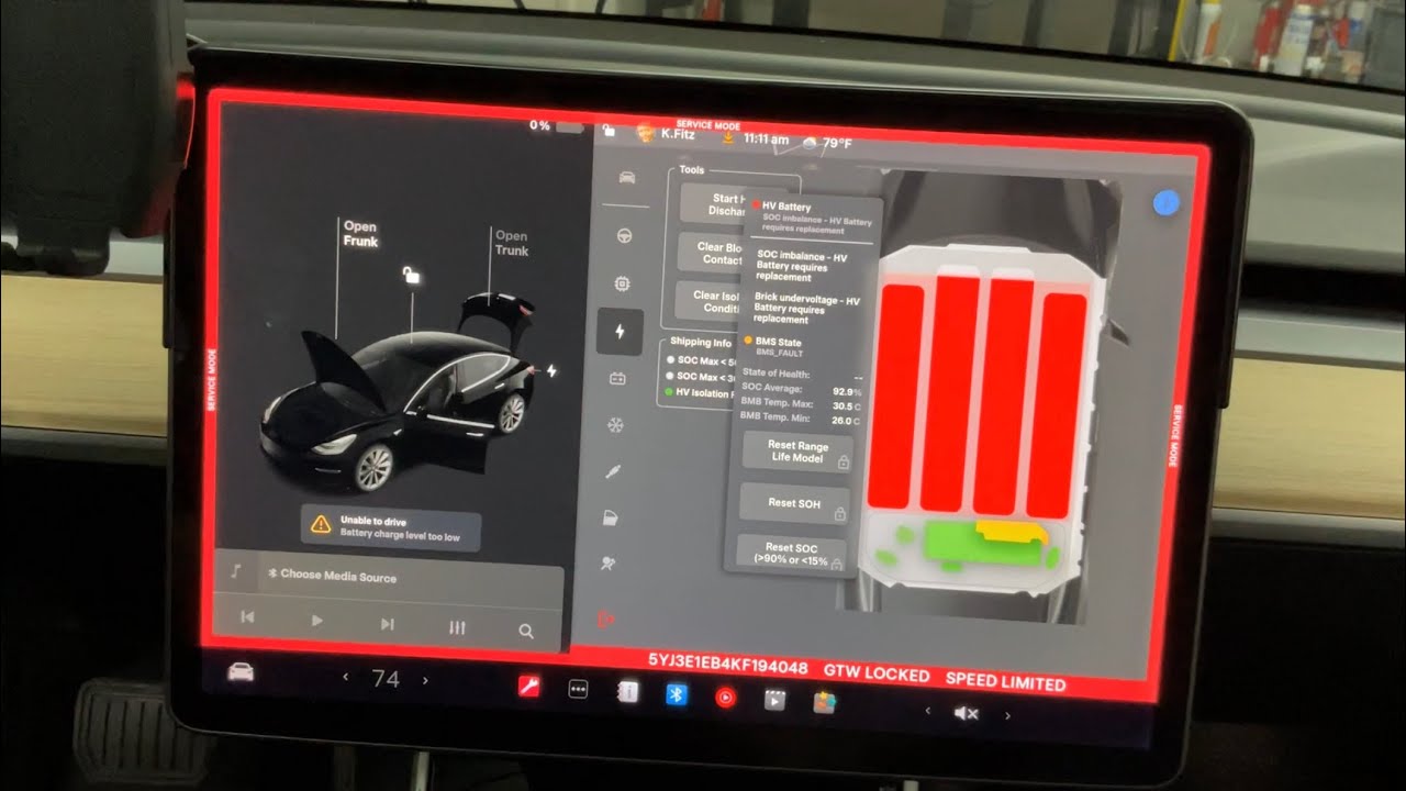 Tesla Model 3 HV High voltage battery Replacement Service pricing and BYOB
