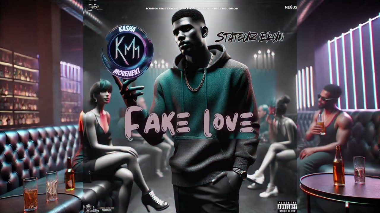 Stateur Ekun- Fake Love (Lyrics visualizer)