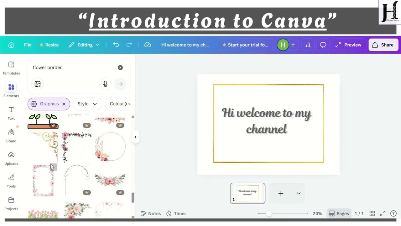 “Introduction to Canva”