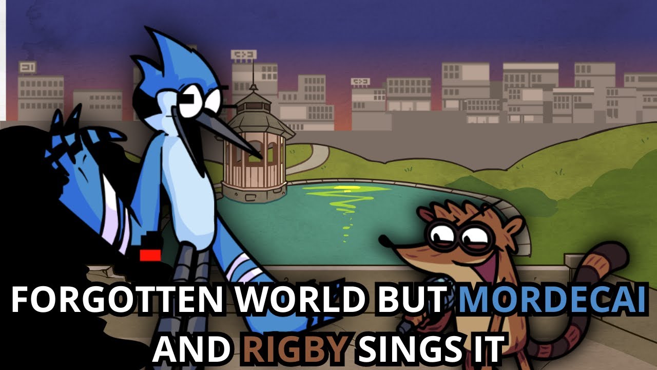 FNF Forgotten World But It's Mordecai Vs Rigby 🖤🎶🎶