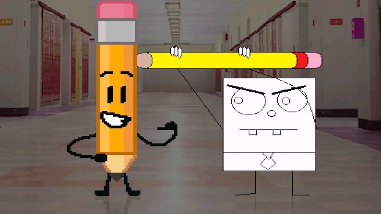 PENCIL(BFDI) BECOME A SPARE PENCIL TO DOODLEBOB AND THE MAGIC PENCIL! | DOMINATING IN SURVIVAL MODE