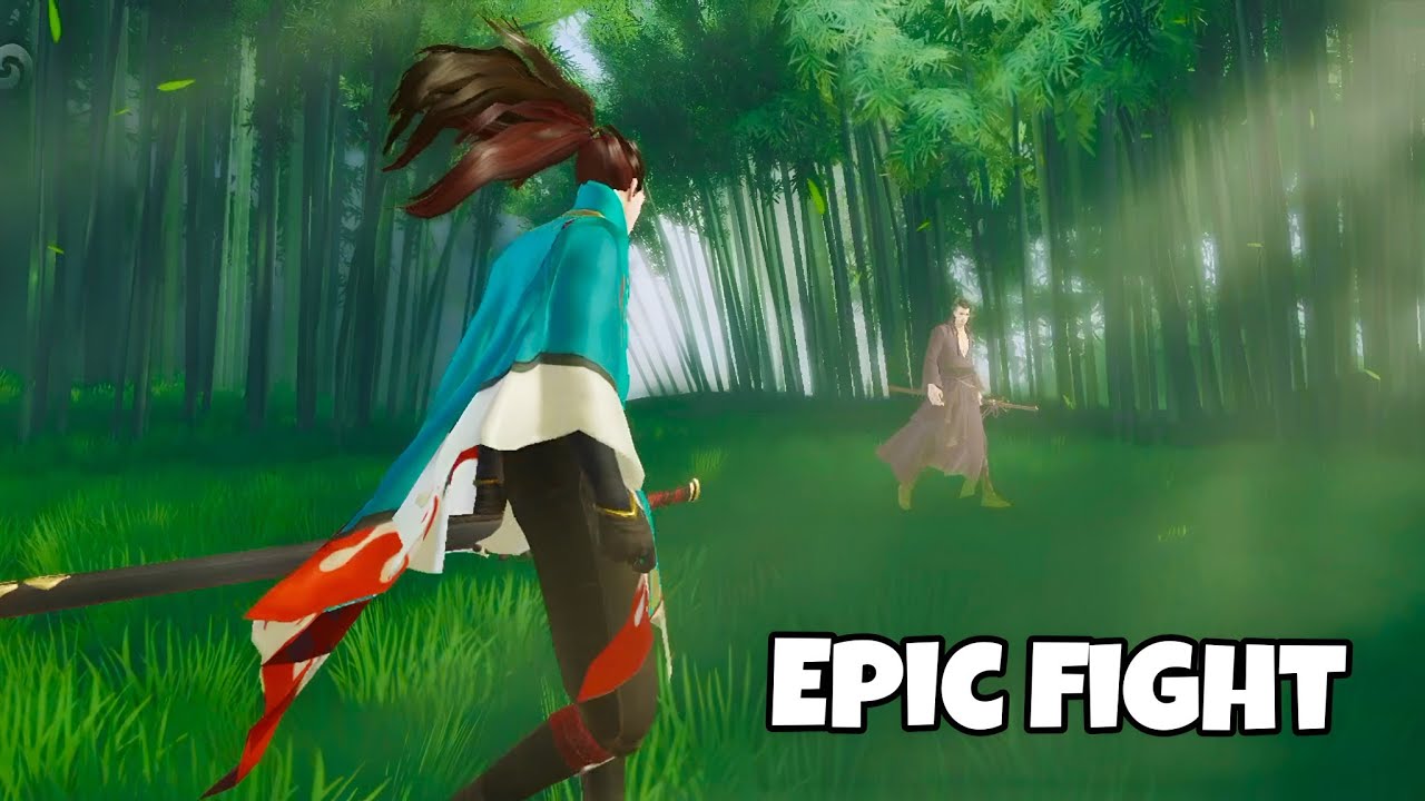 Epic NINJA Fight 🔥 (insane battle) | green glass | part 1
