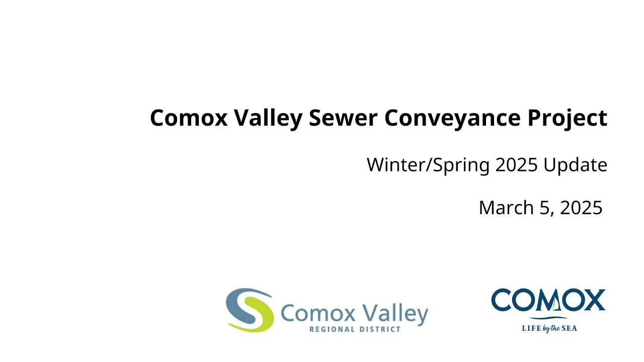 Comox Valley Sewer Conveyance Project Winter/Spring Update 2025