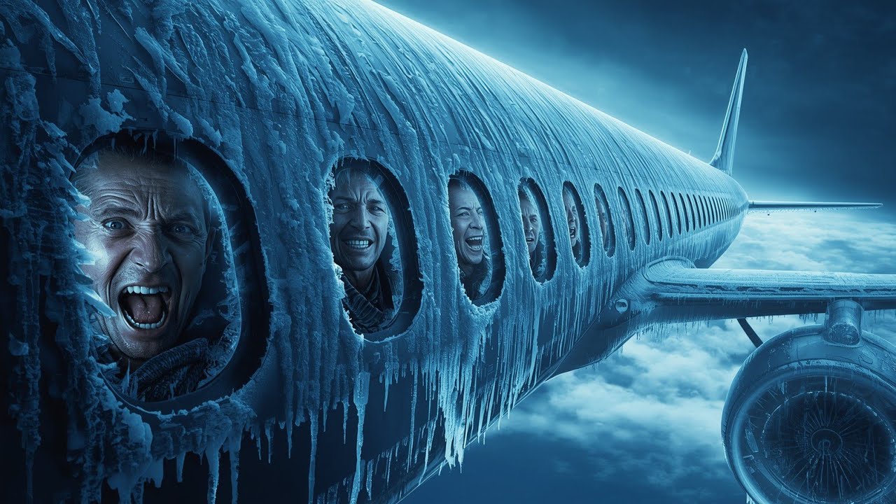 Frozen Flight ✈️ | All passengers frozen ❄️ | Cinematic AI Short Film 4K |