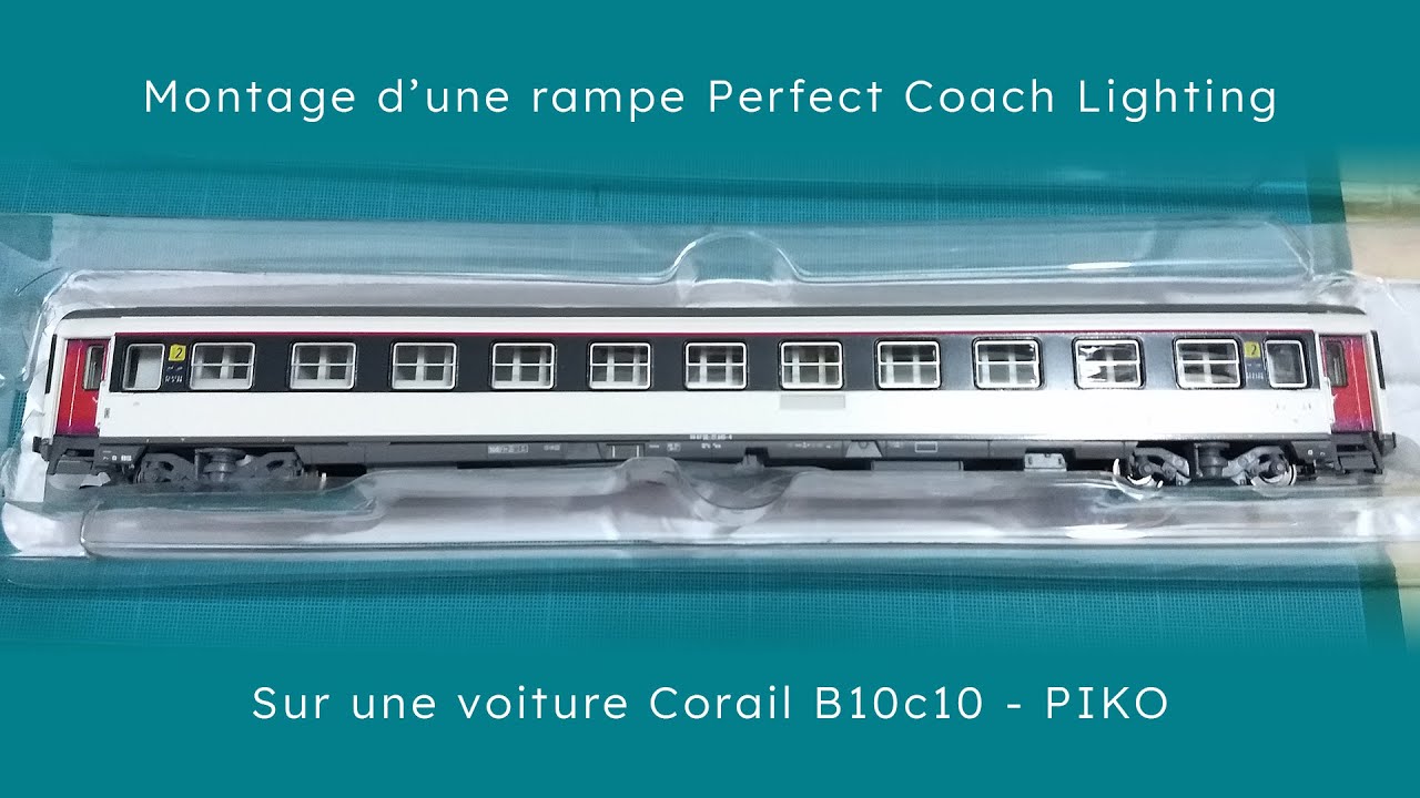 Installation d'une rampe sur une Corail B10c10 - PIKO - #1 En direct de l'atelier