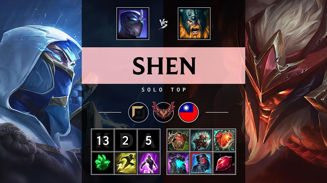 Shen Top vs Olaf - TW Grandmaster Patch 25.16