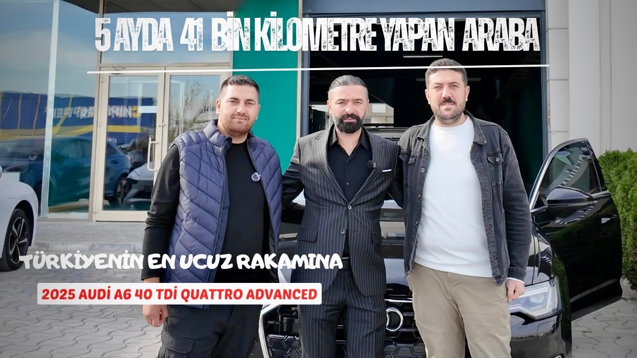 2025 MODEL 41.000 KM DE AUDİ A6 40 TDİ QUATTRO ARACI TÜRKİYENİN EN UYGUN RAKAMINA SATTIK!!!