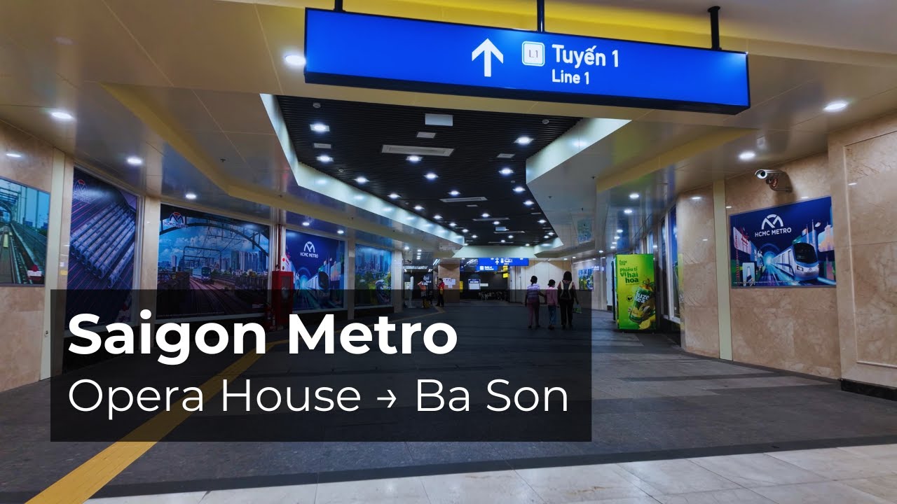 Saigon Metro Walk & Train Ride 4K | Opera House to Ba Son | Quiet Morning | 22 Dec 2025