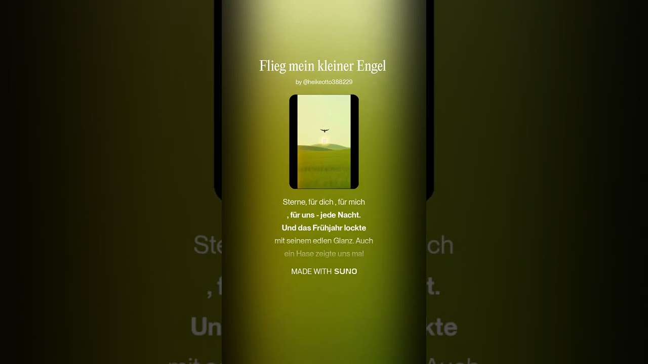 Flieg mein kleiner Engel 