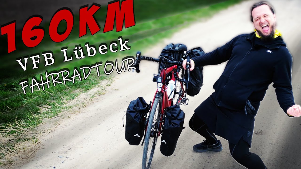 für 6€ 160km zum VFB LÜBECK FANSHOP | FAHRRADTOUR TRENGA GLS 9.0