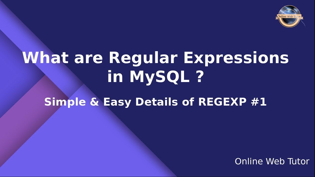Regular Expression in MySQL | REGEXP in MySQL | MySQL Regular Expressions Concept | MySQL REGEXP