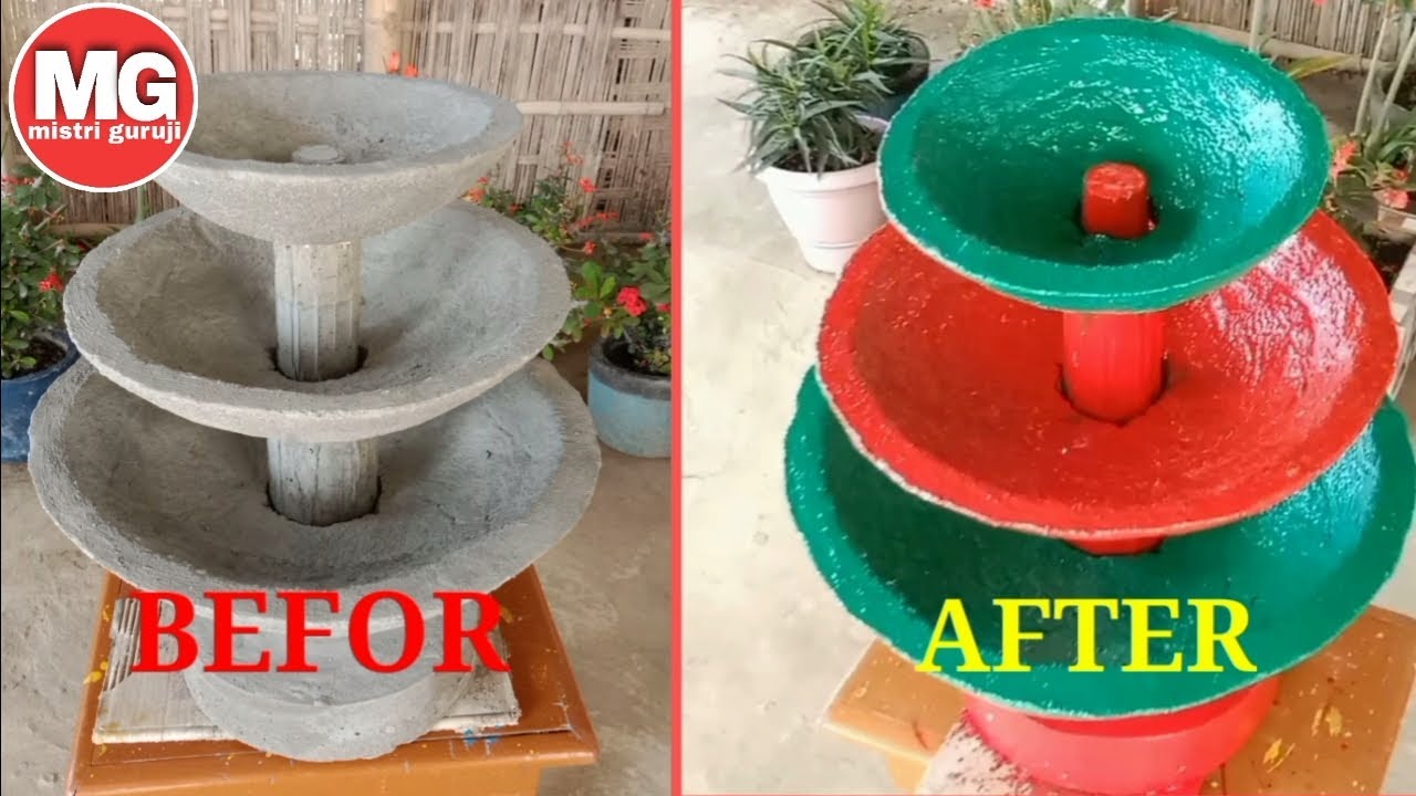 Flower pot tower/How to make flower tower pot?