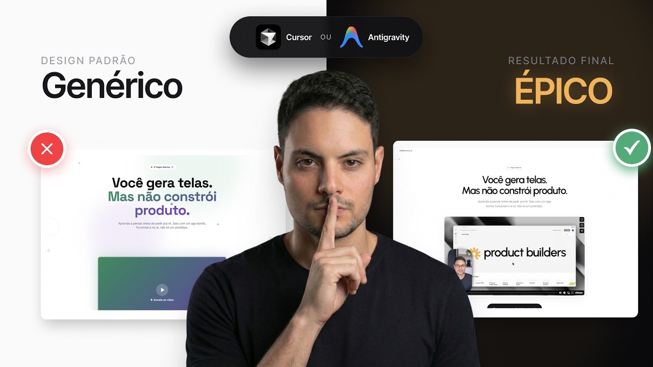 Como criar landing pages ÉPICAS com IA (Cursor ou Antigravity)