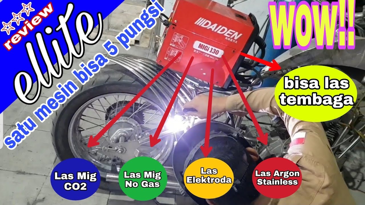 Cara merubah las mig jadi las argon stenlis