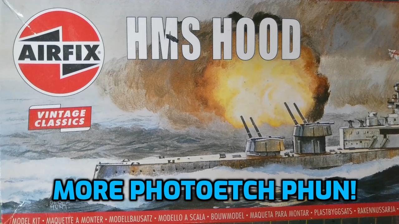 Масштабное моделирование Airfix 1/600 HMS Hood | Нанесение фототравления на палубу корабля