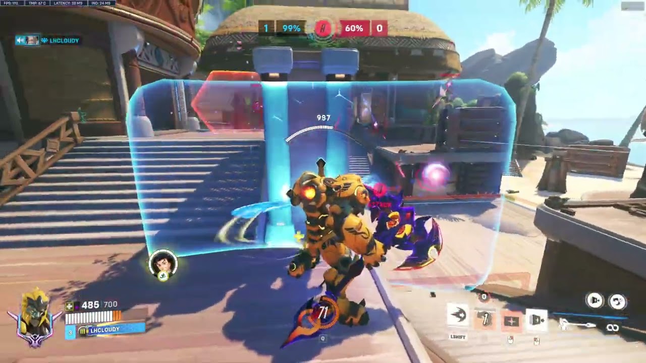 LHCLOUDY Reinhardt GOD Overwatch 2 Season 20 Top 500