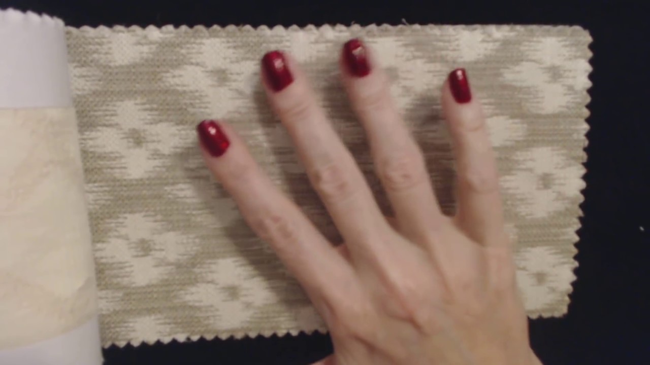 ASMR ~ Jacquard Fabric Swatches / Scratching & Tracing (Whisper)