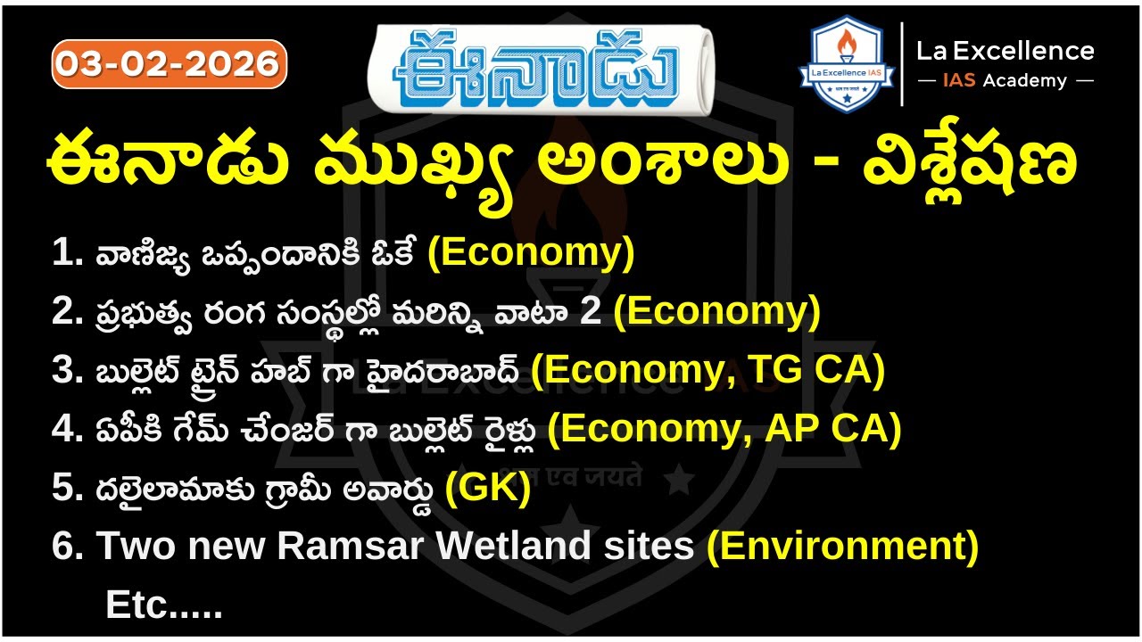 Eenadu News Analysis  #appsc #tgpsc #upsc Best IAS coaching in Hyderabad - Best UPSC Coaching