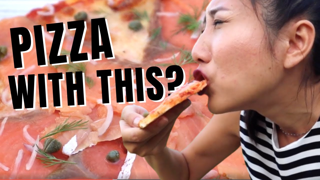 SMOKED SALMON PIZZA!!! By Dr. Pizza BANGKOK