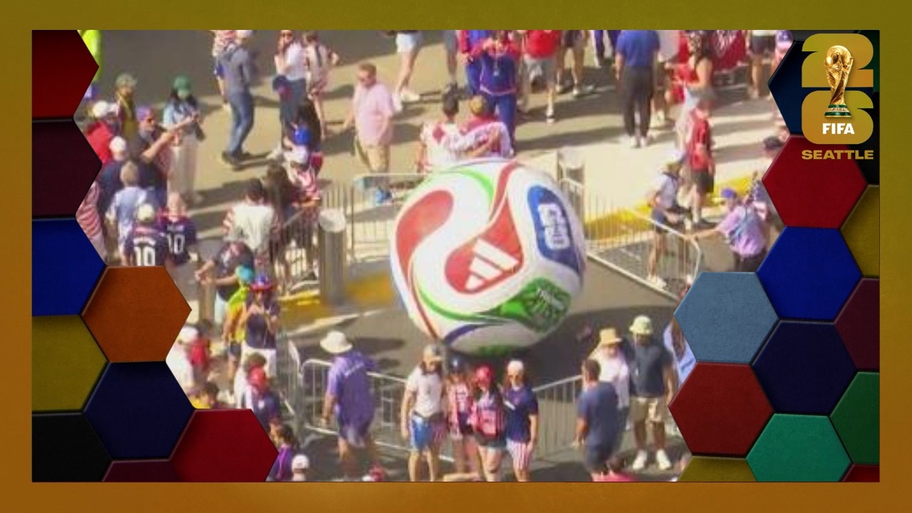 Soccer fans pack Seattle for the kickoff of U.S.-Australia World Cup match