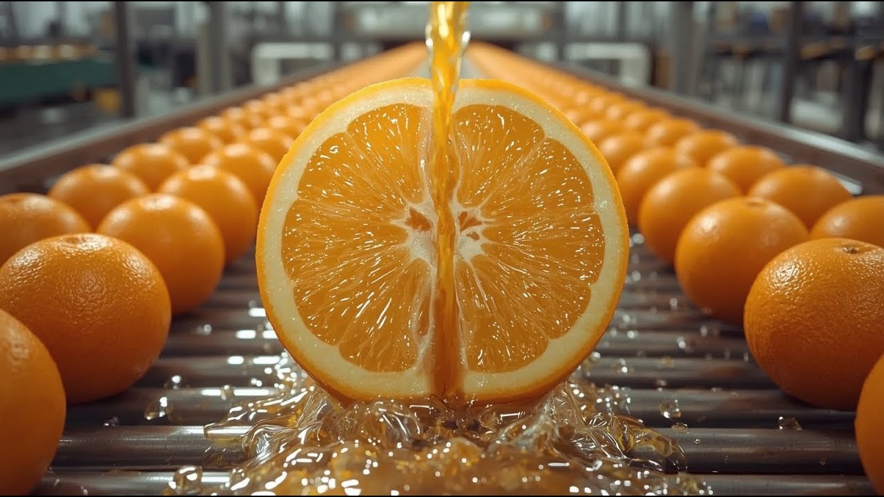 Orange Juice Production Process | Inside a Modern Juice Factory