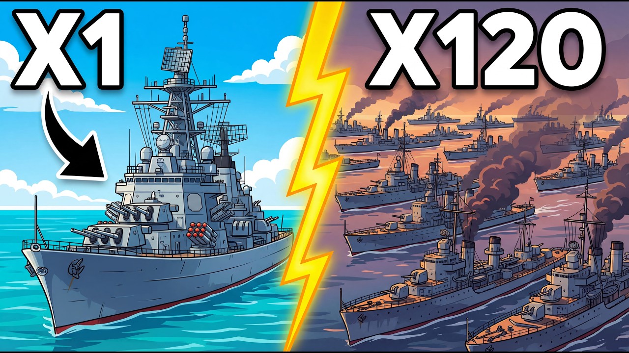 What if the nuclear-powered cruiser Pyotr Velikiy faced the Japanese fleet? Tsushima, 1905!