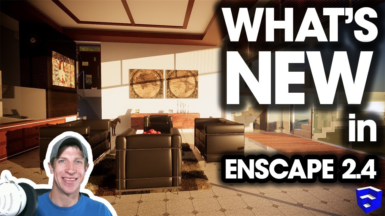 WHAT'S NEW in Enscape for SketchUp Version 2.4 (PHOTOREALISTIC RENDERING!)