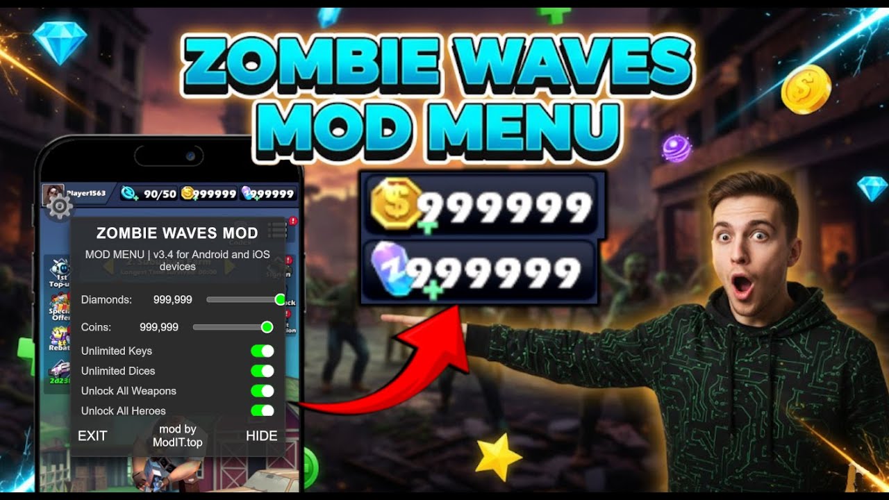 How to Get Unlimited Diamonds & Coins in Zombie Waves Hack &mdash; Easy Guide 🔥