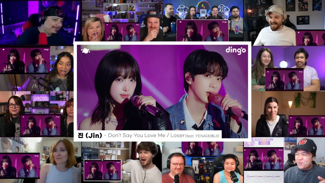 Jin (진) 'Don’t Say You Love Me' & 'Loser' (feat. YENA (최예나)) on Dingo Live | Reaction Mashup