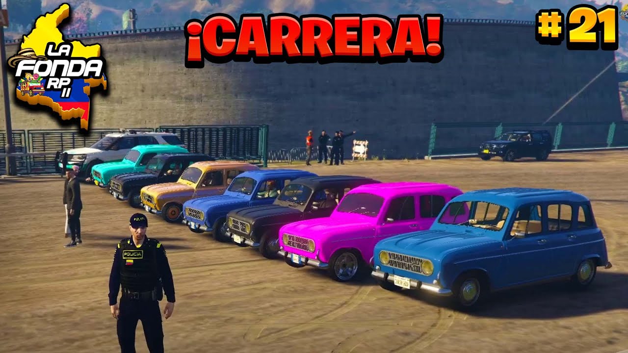 ¡OSCAR ASISTE A CARRERA DE RENAULT 4! | GTA V ROLEPLAY #21