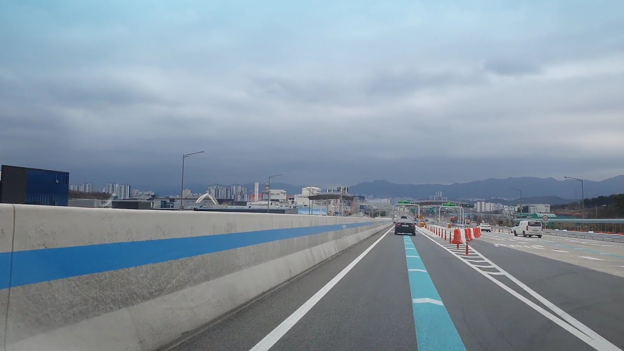 대구외곽순환고속도로 율암TG~달서IC 39km 주행영상 2022.3.31(목)
