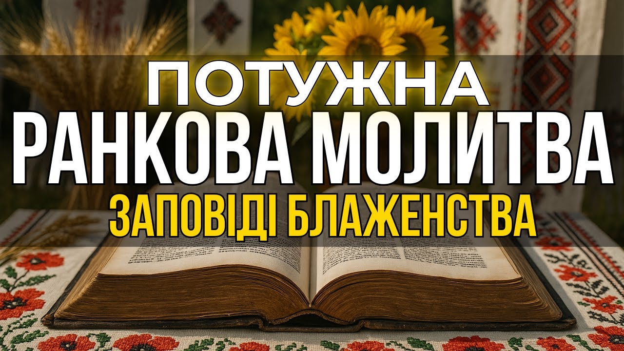 Потужна Ранкова Молитва: Заповіді Блаженства - чому Ісус перевертає все з ніг на голову