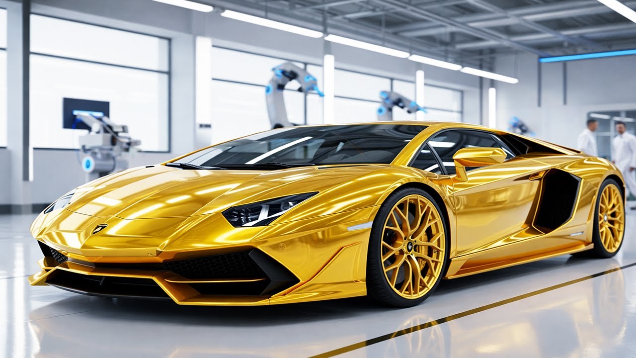 Assembling a Lamborghini Aventador out of gold: Handcrafting a weather-resistant interior.