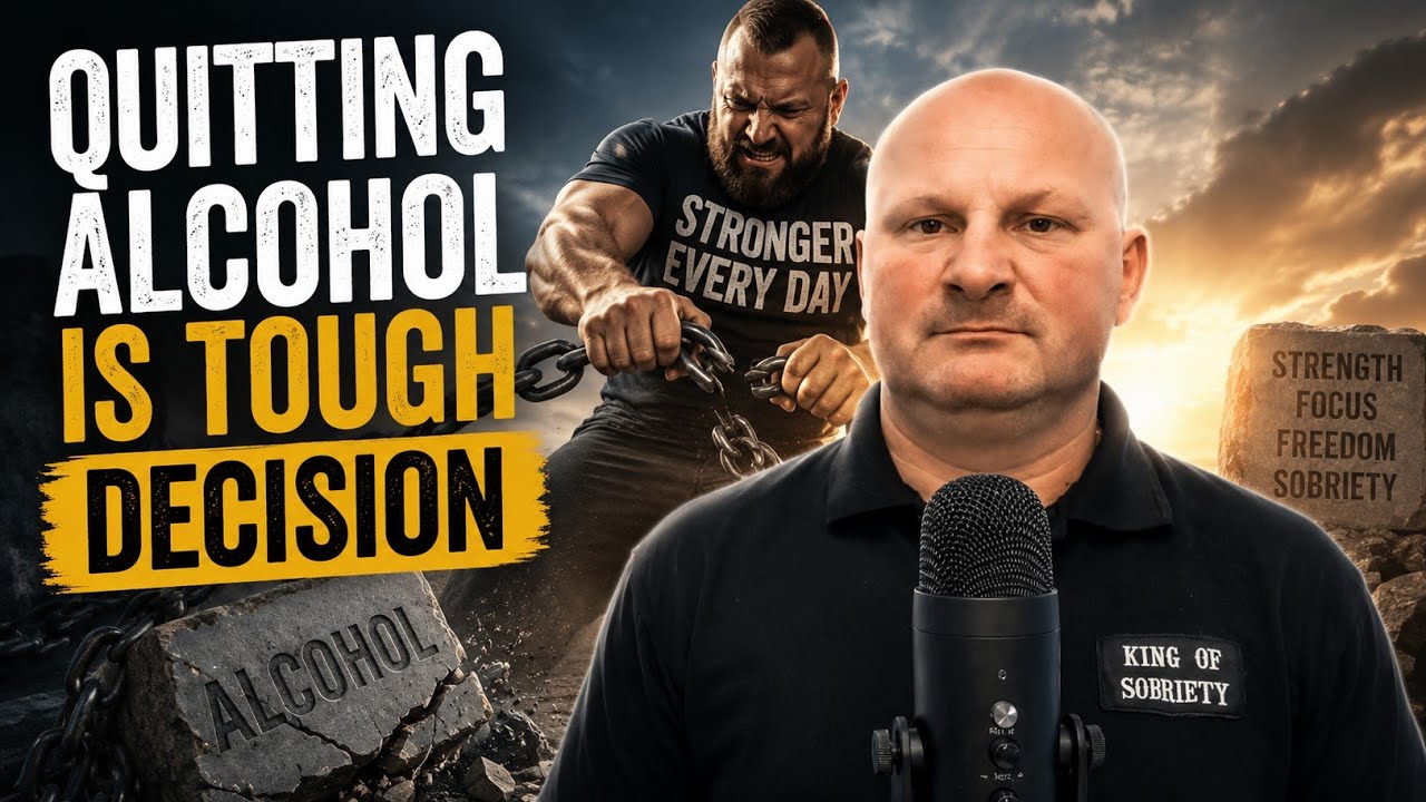 Tough decision to quit alcohol. Alcohol addiction. @Kingofsobriety Alcohol free, dream or reality.