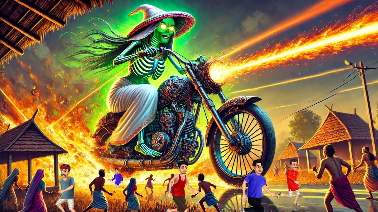 ডাইনির মনস্টার বাইক । Dainir Monster Bike । Bengali Horror Cartoon | Khirer Putul