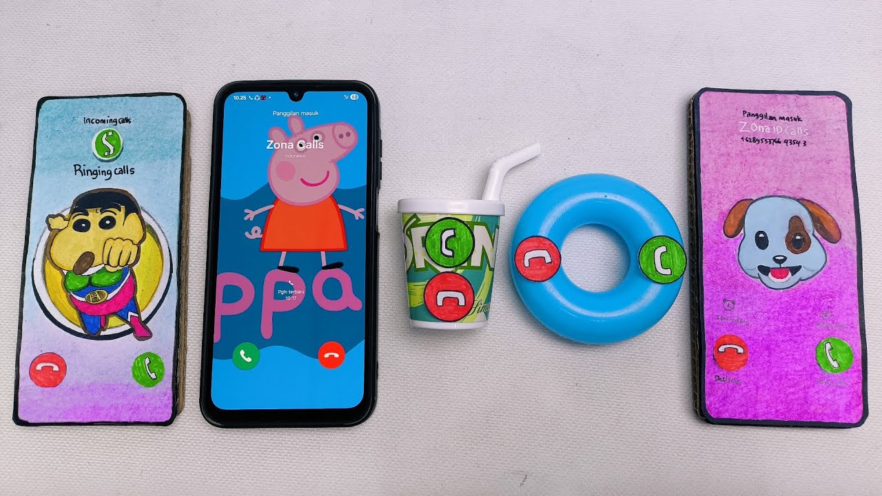 Pixel 7 vs Galaxy Pepa Pig vs Drink Call vs Circle Blue vs Galaxy S23 incoming call