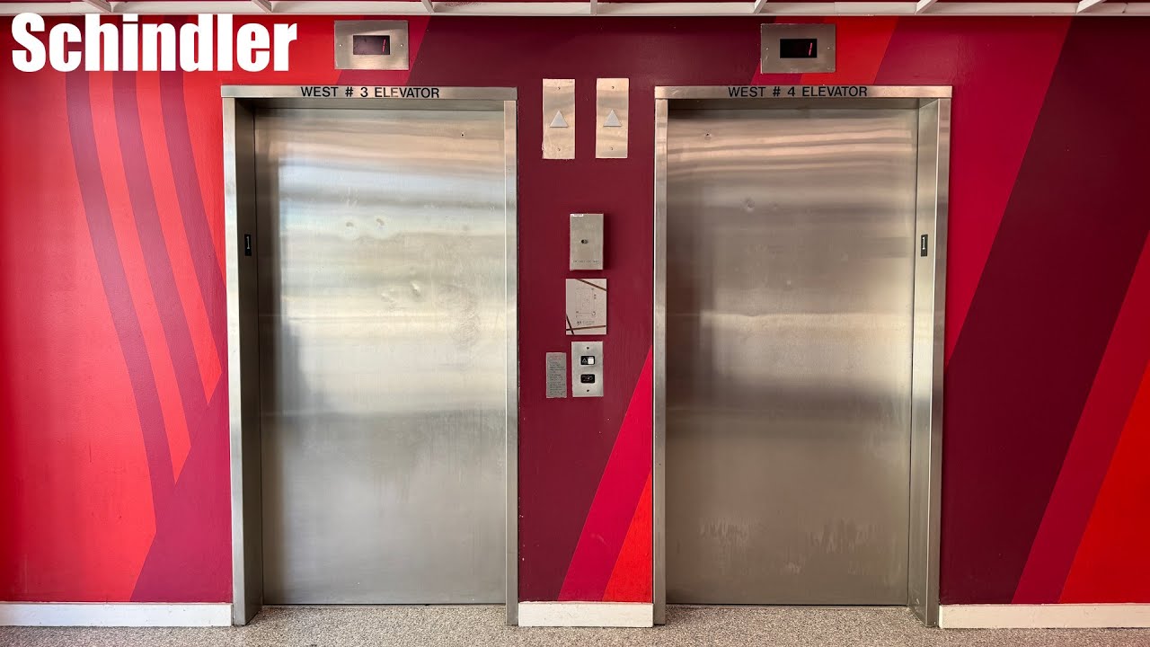 Schindler 300A Elevators at the Streets of Woodfield in Schaumburg, IL