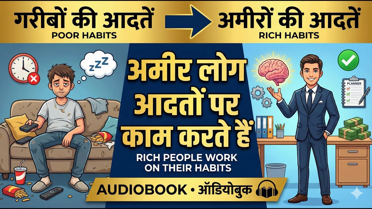 अमीर लोग आदतों पर काम करते हैं | Rich Habits Audiobook Hindi | Success Mindset
