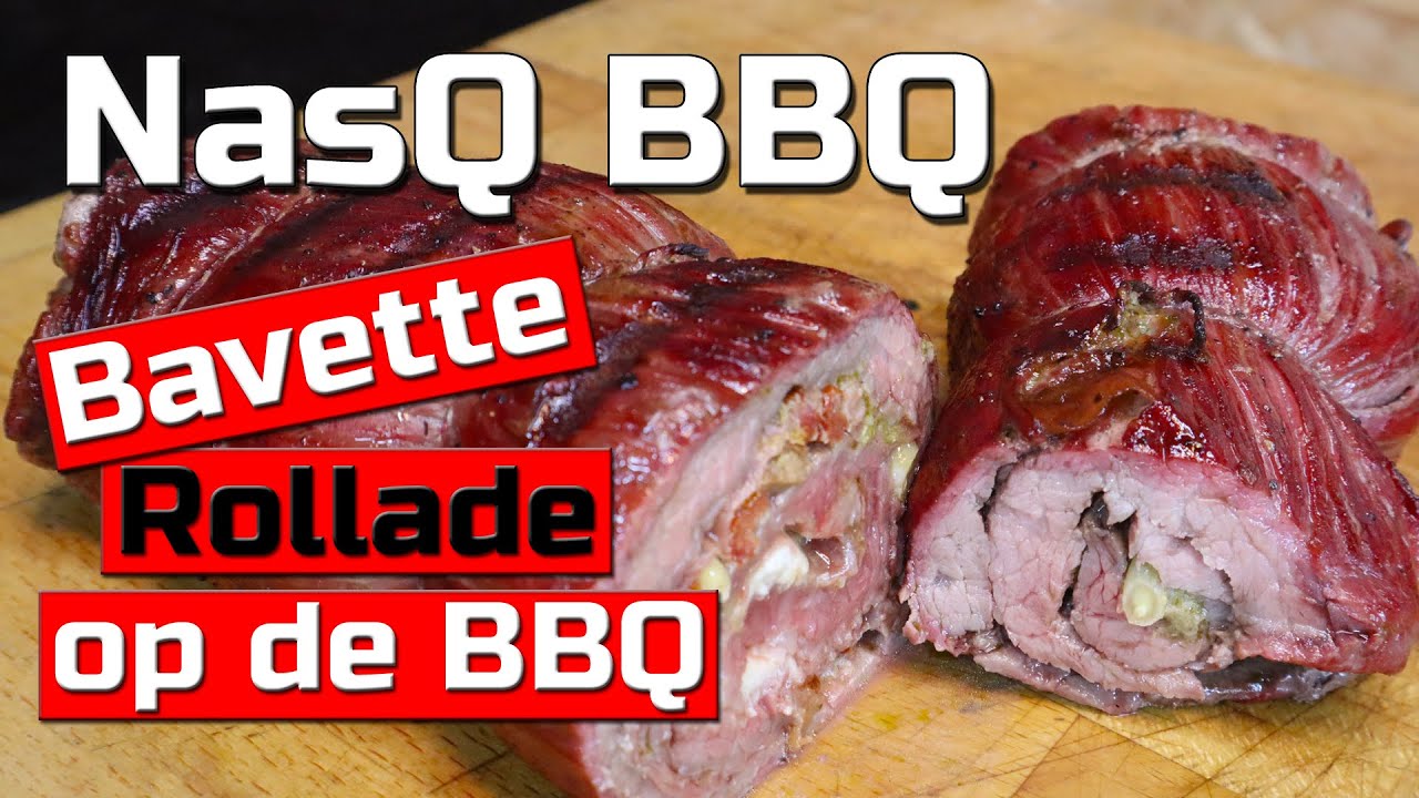 Bavette rollade op de BBQ